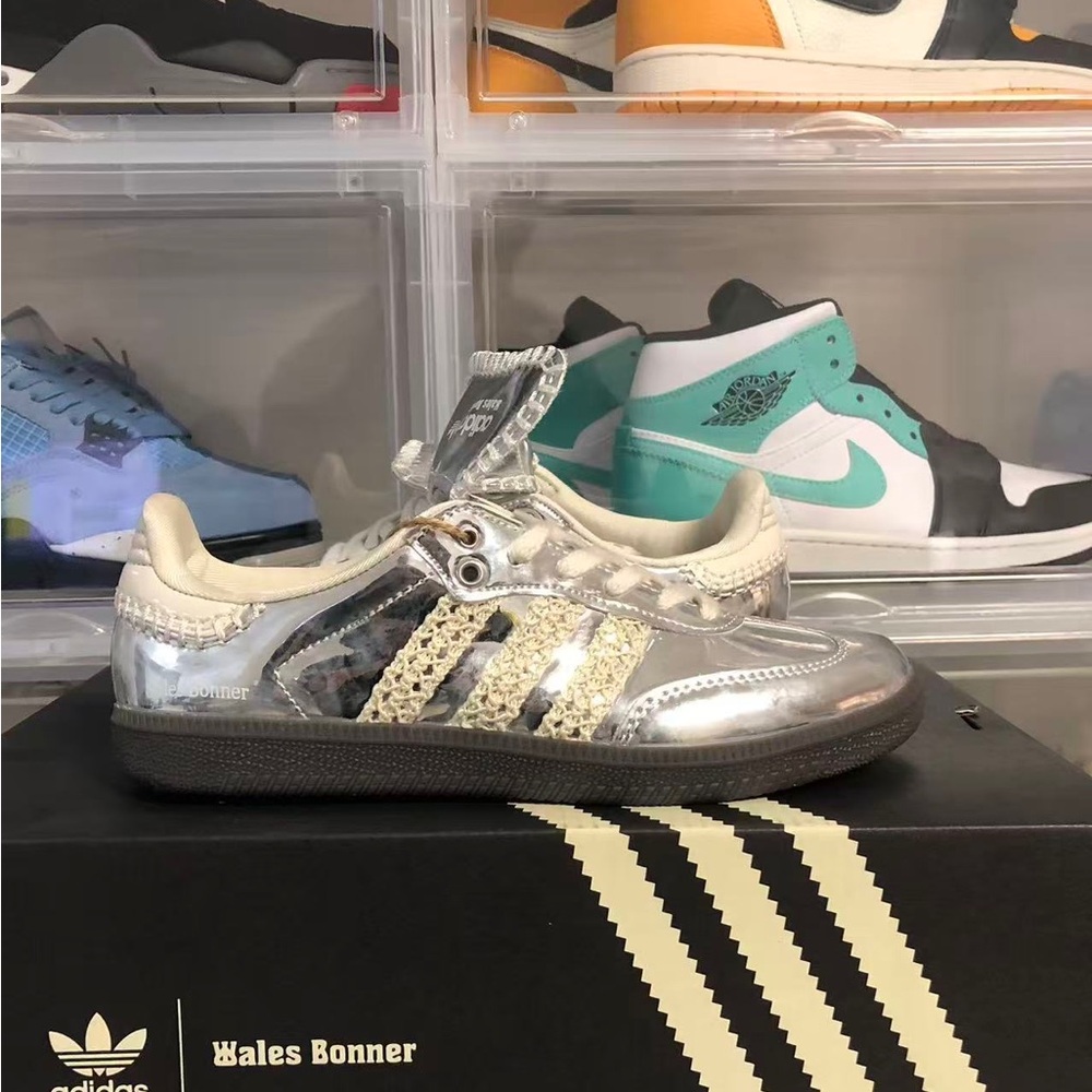 Wales Bonner x adidas Samba Silver Metallic size 8